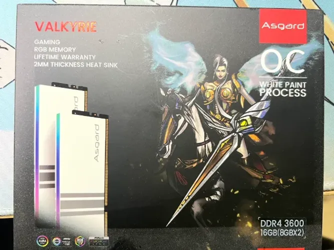 Memória RAM Asgard Valkyrie 16GB (2x8GB) DDR4 3600MHz - Alta Performance!