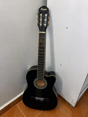 Violão Memphis Preto Acústico com Cutaway - 6 Cordas