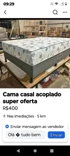 Cama box casal frete grátis casal 399 solteiro 319 somente Pix tem * chama 