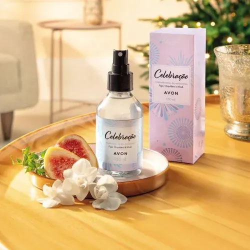 Aromatizante de Ambientes Celebração (Orquídea, figo e musk) 150ml Avon