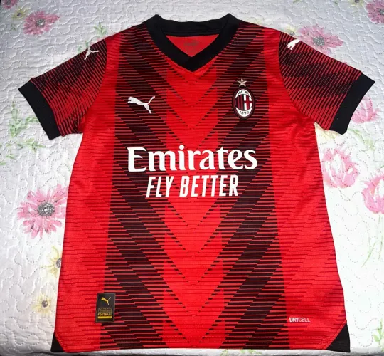 Camisa infantil do Milan Original