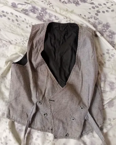 Colete vintage xadrez