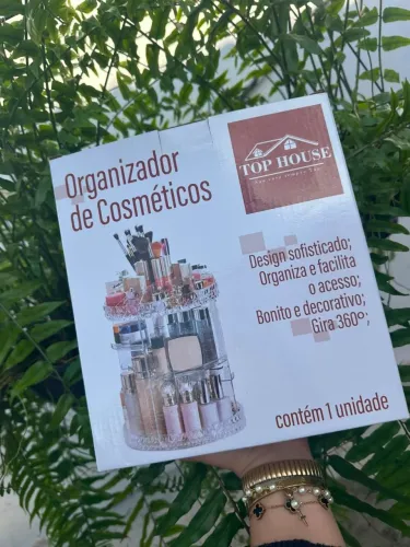 Organizador de maquiagem giratório 360º