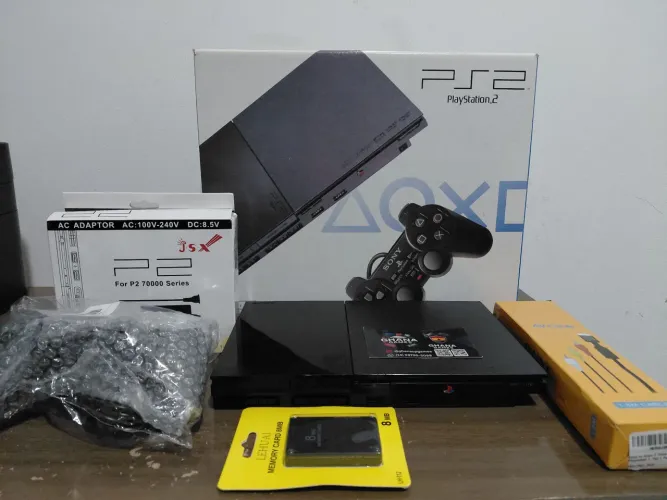 PS2 COMPLETO NA CAIXA