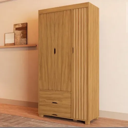 Guarda-Roupa Compacto Bella 3P com GavetasO