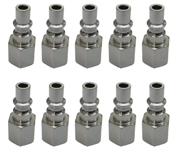 Kit 10 pino de conector pino P/ Engate rápido de ar rosca 1/4 femea