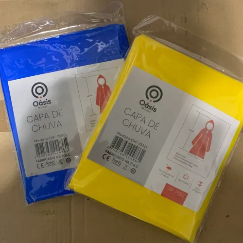 Capa de chuva lacrado! Azul e amarelo disponível! 