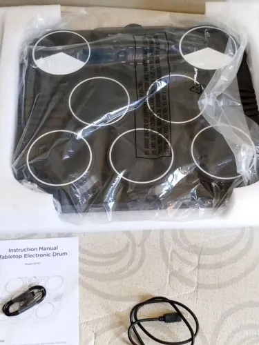 Bateria eletronica portátil para iniciantes e avançados