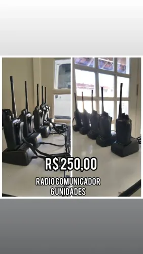 Kit 6 Rádio comunicador