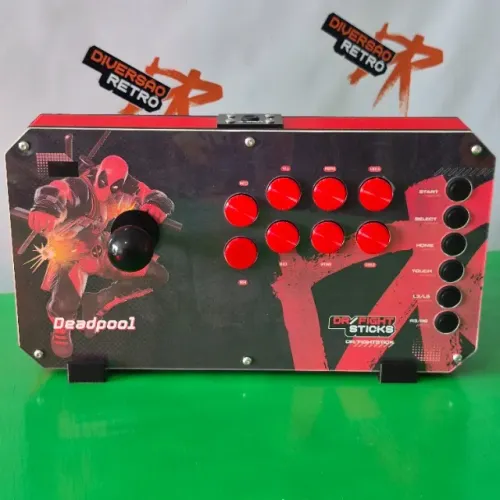 Controle Arcade com Micros Switches Mecânica Hot-Swap - Pi Pico SP4 / PC / Nintendo