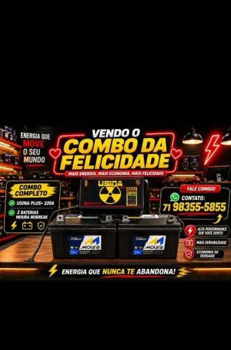 Bateria estacionária e fonte automotiva