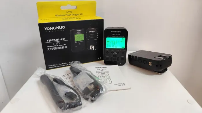 Rádio Flash YN622n Kit + Flash YN685N de brinde