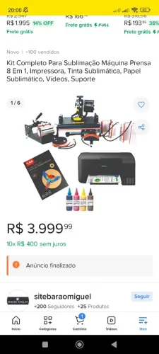Prensa de sublimação 