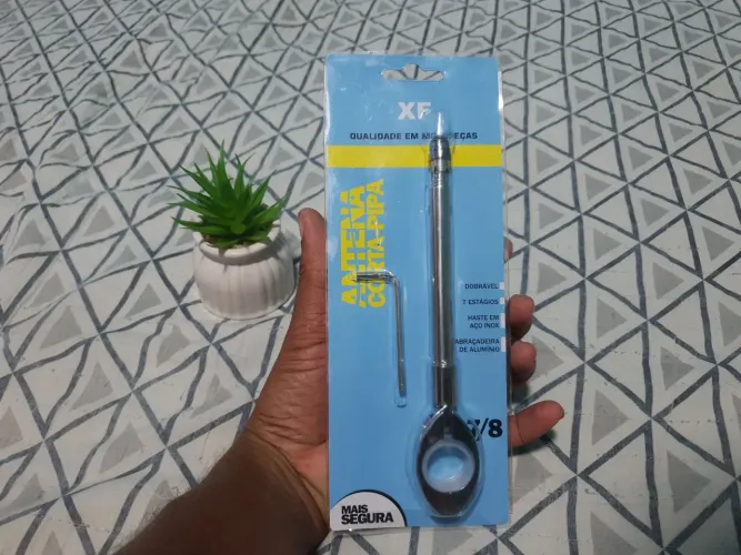 Antena corta pipa para moto