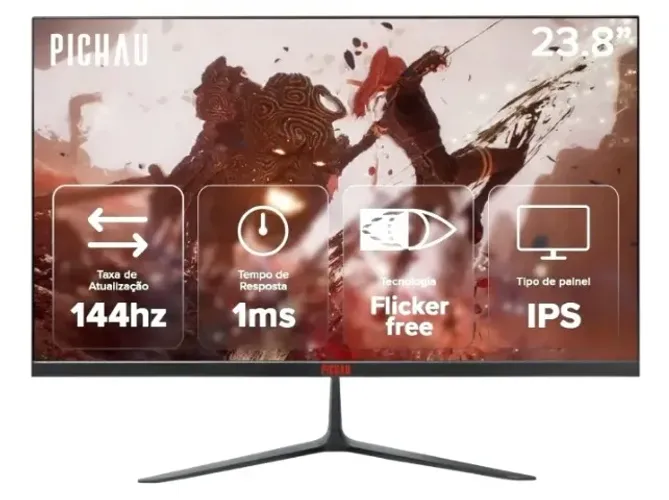 Monitor Gamer Pichau Athen V3 Pro 23.8 Pol IPS 1ms 144hz Novo e Lacrado