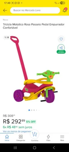 Mototico Rosa Passeio e Pedal