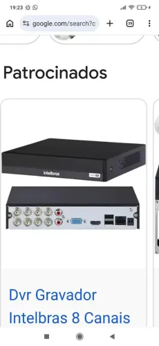 Circuito de câmeras completo, DVR e 8 câmeras