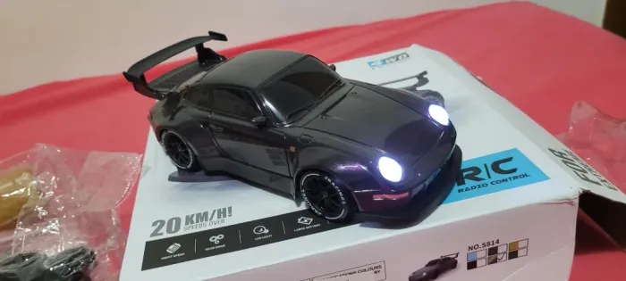 carro de controle remoto drift porsche 1/24
