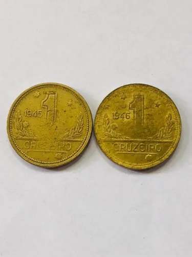 Moedas de 1 cruzeiro antigas