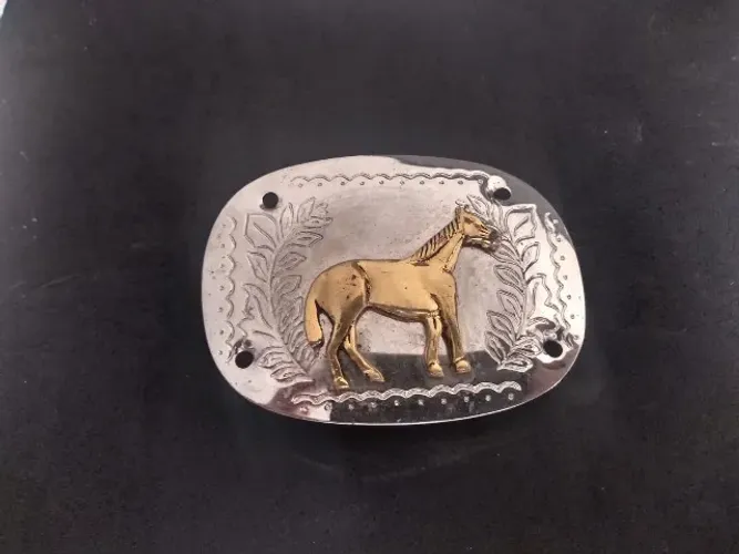 Fivela Cavalo Dourado 
