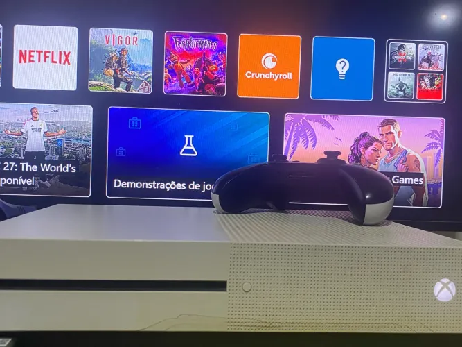 ? Xbox One S 500GB Branco + Controle | Ótimo para Jogar ?