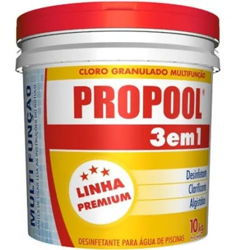 Cloro De Piscina Hidroall Propool 3 em 1 de 10kg