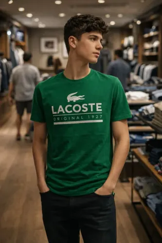 Camisa Lacoste Verde tamanho P malha 30.1