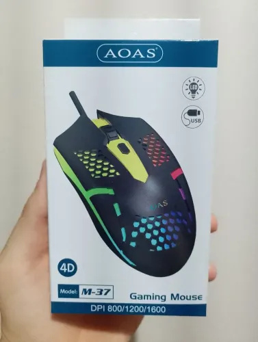 Mouse com fio 800 1200 1600Dpi