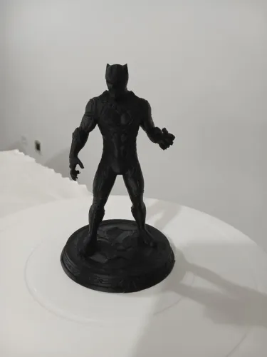 Action Figure Black Panther (Pantera Negra) - Impressão 3D Premium - Colecionável Marvel