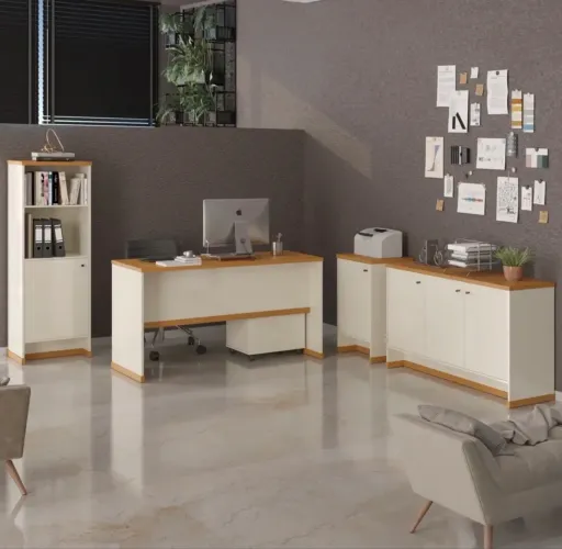 Conjunto completo para escritório / Home Office - 5 peças
