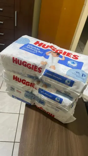 Fralda Huggies Tripla Proteção Tamanho P - 46 fraldas