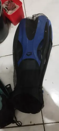 Nadadeira / Pé de Pato Crivit Ajustável Azul (Tamanho 41 + 46)