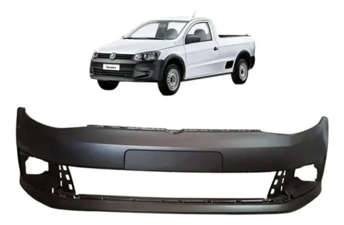 Parachoque Dianteiro Saveiro G6 2013 A 2016 Texturizado Preto