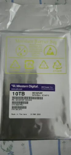 VENDO HD 10 TB 7200 RMP-3,5' PURPLE IA-NOVO LACRADO 100% ORIGINAL FABRICADO EM MAR DE 2026