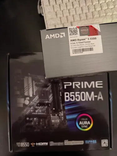 Kit Ryzen 5 5500 + B550M PRIME-A ASUS Novo