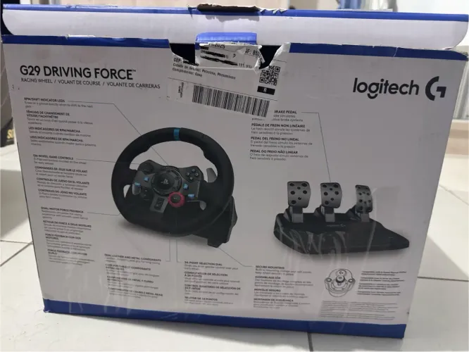 Volante Gamer Logitech G29 com pedais
