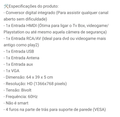 TV LG 29 Polegadas 