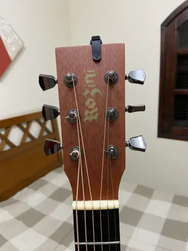 Violão Rozini RX 340 Premium Folk Dreadnought com Lr Baggs M1A case luxo 