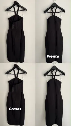 Vestido Preto Midi Tamanho M e G