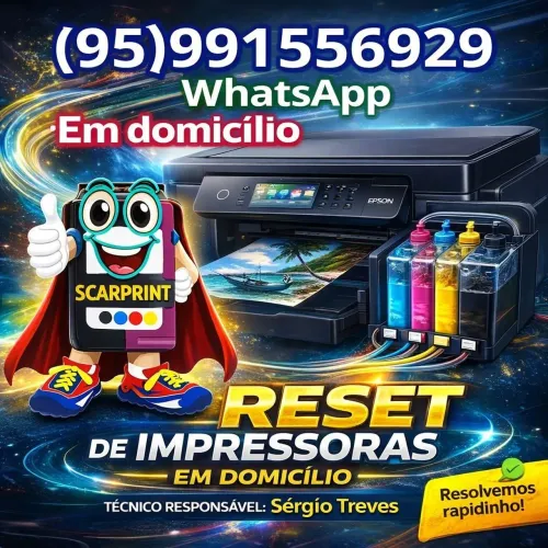 Reset das almofadas e Reset de impressoras Epson em domicílio 
