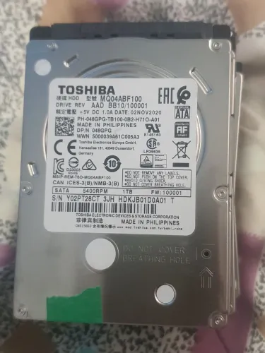 HD 1 tera notebook saudável