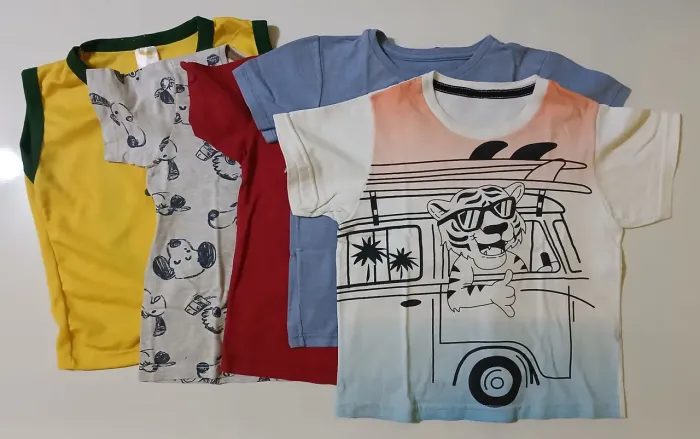 Kit 5 camisas Poim - 2 anos