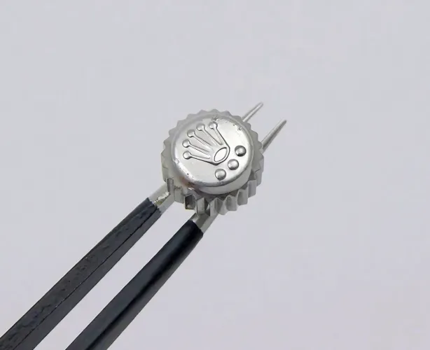 Coroa prateada original relógio Rolex 803 Monobloco 8mm - Submariner e Yacht-Master