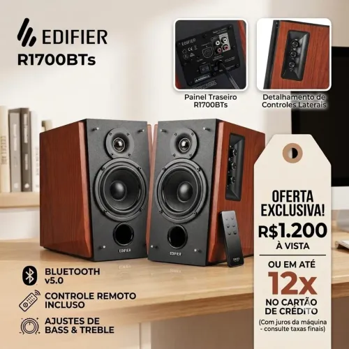 Caixa monitor de áudio Edifier R1700BTs