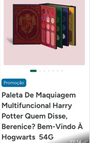Paleta de maquiagem Harry Potter lacrado