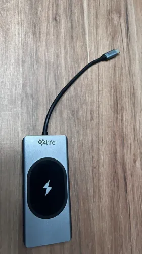 Hub Usb-c 4life Flhuc113 11 Em 1 Com Carregador Wireless