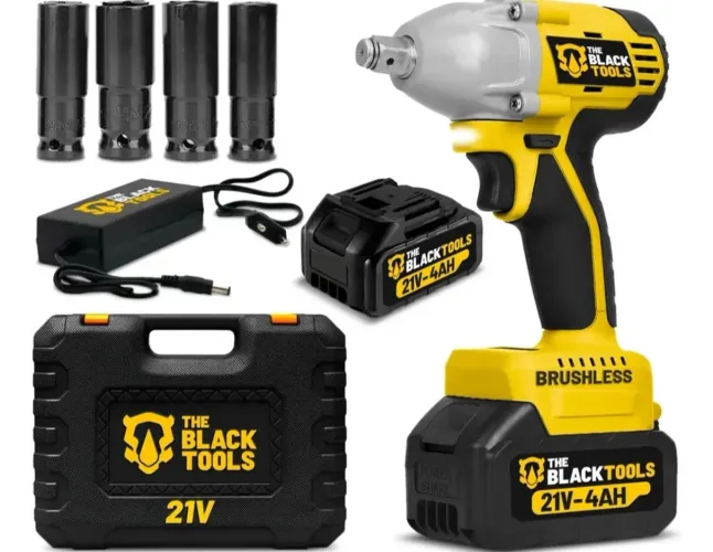 Chave De Impacto A Bateria 21v Brushless The Black Tools