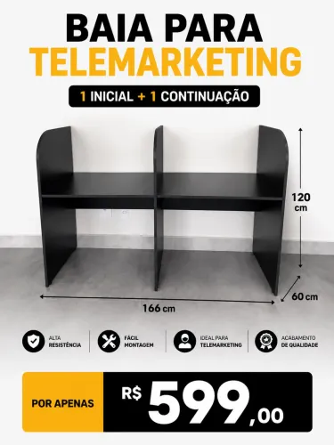 Baia de telemarketing 1 inicial e 1 continuação novo 