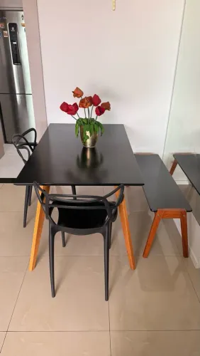 Mesa Jantar 4 Lugares estilo industrial