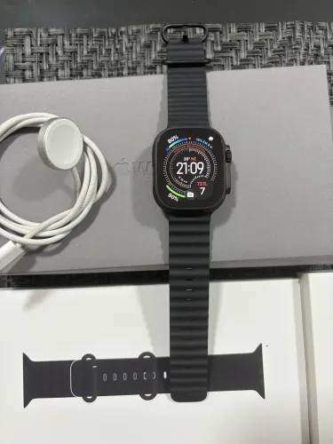 Apple Watch Ultra 2 black titânio bateria 100% 